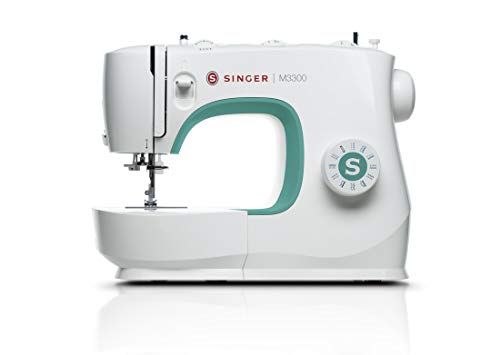 Singer M3300 naaimachine met 97 stiksels, en 1-staps knopgat, perfect voor beginners, naaiwerk, gemakkelijk te naaien