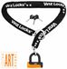 VINZ Locks VINZ Tibba ART 2 Slot - 90cm Chain Lock - Black - Approved for E-bikes, Fatbikes & Cargo Bikes