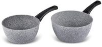 Karaca Gris - Biogranite Sauspannenset – 2-delig – Inductie – Grijs