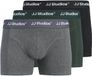 JACK&JONES JACSOHO SOLID TRUNKS 3 PACK JNR SN Garçons Sous-vêtements Noir Uni 95% Coton Biologique 5% Élasthanne Taille 128