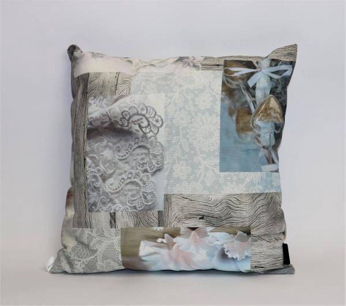 Madison sierkussen 45x45 cm Marinde grey - Katoen - Meerkleurig