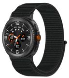 Wigento Samsung Smartwatch-band voor Galaxy Watch 9 / 8 / 8 Classic, nylon, zwart