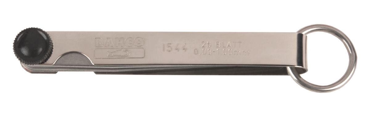 Bahco Voelermaat | met veiligheidsring | 0.03-1.00 mm | 26 bladen | 100 mm - TAH1544