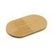KESPER Snij- en serveerplank van bamboe met groefstructuur, 35 x 20 x 1,5 cm