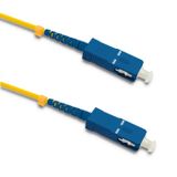 Qoltec Glasvezel Patchcord SC/UPC-SC/UPC | Singlemode | 9/125 | G652D | Simplex | 0,5m