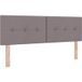 Maison Exclusive Tête de lit réglable Taupe Tissu