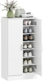 Homcom Schoenenkast Spaanplaat 55L x 35B x 108H cm Wit
