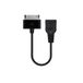 Brightium USB 2.0 OTG-kabel 30P/M-A/H zwart 15 cm