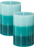Atmosphera Bougie parfumée Nina - 2x pièces - Coco - 45 heures de combustion - 7 x 10 cm