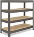 Shelfplaza PRO étagère métallique - 115x80x60 cm - gris - 4 tablettes