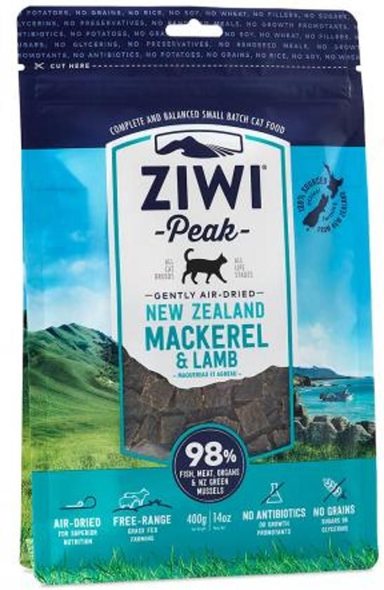 ZIWIPeak CAT GENTLY AIR-DRIED Mackerel & Lamb 400 gr