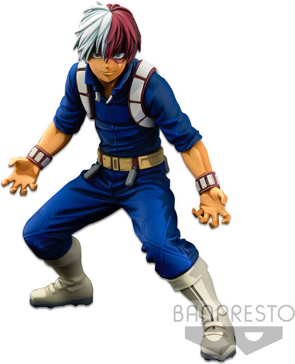 Banpresto My Hero Academy World Figure Colosseum Super Master Star Piece Two Dimensions Shoto Todoroki Figure 21cm