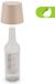BRILONER Bota – Lampe de table rechargeable – Lampe bouteille LED – Lampe dimmable sur batterie – Commande tactile – Sans fil – 11.5 cm – 1.8W – beige