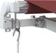 vidaXL Luifel manuellement extensible avec LED 450x350 cm bordeaux