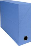 Exacompta 5x Transportdoos Rug 90mm - canvas papier - Lichtblauw - 89522E