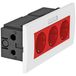 OBO Bettermann 6119435 Apparaatinzet Stopcontact Rood