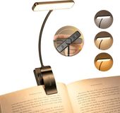 Luxuriq Lampe de lecture pour livre - Lampe de livre - Lampe à pince - Réglable - Rechargeable par USB - 24 LED - 3 modes - Dimmable - Noir