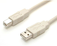 StarTech.com 91 cm Beige A naar B USB 2.0 kabel M/M