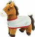 HKM Staande paardenknuffel Groot - met deken - bruin