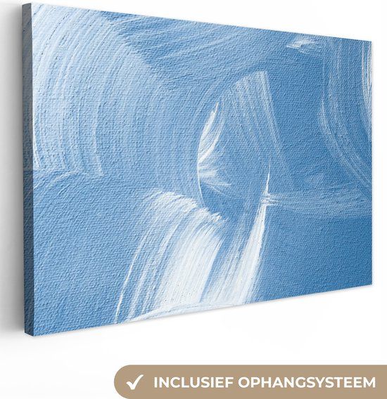 OneMillionCanvasses Canvas schilderij 140x90 cm - Multicolor - Modern - Muurdecoratie woonkamer - Slaapkamer