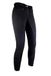 HKM Basic Belmtex Grip Easy Rijbroek voor dames, 3/4 inzetstukken, zwart/zwart