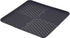 5Five Afwas afdruipmat/droogmat keuken - anti-slip - rubber - grijs - 30 x 30 cm - opvouwbaar