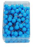 Nobo Rondkopnaald/moderatienaald met grote naaldkop 100 stuks blauw