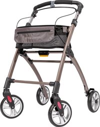 WheelzAhead Rollator - Lightweight - Indoor - Grey - With Basket