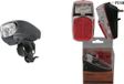 Interbosch B.V. Set d'éclairage de vélo phare et feu arrière - LED - incluant 5x AAA - éclairage de vélo universel sur pile - phare / feu arrière