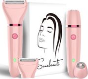 Sansbeauté 2-in-1 Ladyshave + 2 Extra Scheerkoppen - Roze