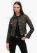 Superdry - Korte St Tropez Workwear jas - Dames - Katoen - Effen - Lange mouw - Washed black - UK8-EU36