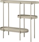 WOOOD Table d'appoint Noan - Bois/Métal - Beige - 80x90x28