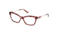 GUESS Bril GU50231 Havana Rechthoekig Acetaat Vrouwen