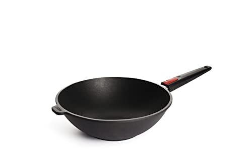 Woll Nowo IL 11030 Titanium Wok / Sauspan 30 cm Diameter 10 cm Diep met Afneembaar Handvat Geschikt voor Inductie Kooktoestellen