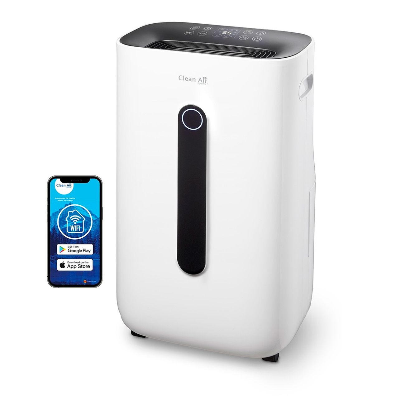 Clean Air Optima CA-705 Smart 2-in-1 Dehumidifier & Air Purifier - 16L/day - 5-Stage Filtration