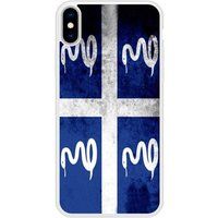 Apple iPhone X Drapeau martinique Verstevigd hoesje met sublimatie bedrukking