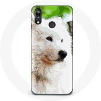Maniacase Etui voor Huawei P20 Lite Samojeed Hond Wit