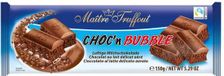 Maitre Truffout Gunz Choc'n Bubble Luchtige Melkchocolade 150g - Doos 12 stuks