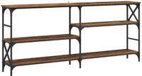 vidaXL Wandtafel Oud hout 180 x 29 x 76,5 cm metaal PB