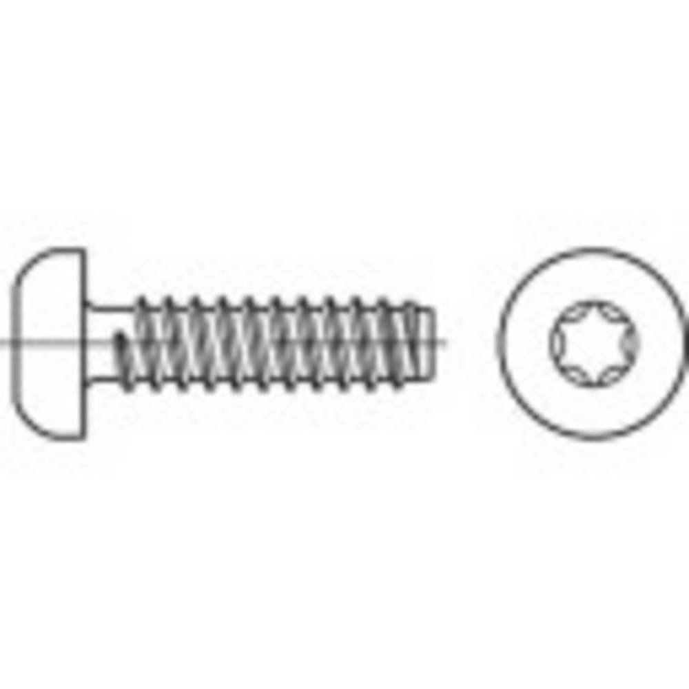 Staedter TOOLCRAFT 1069403 Lenskop-plaatschroeven 6.3 mm 22 mm T-profiel RVS A2 500 stuk(s)
