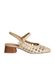 KESLEM Sandales pour femme en cuir | Couleur or | 41853