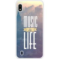 Samsung Bedrukt siliconen hoesje compatibel met Galaxy A10 Music is life