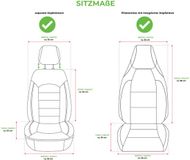 Bremer Sitzbezüge GmbH Autostoelhoezen voor VW Passat Bj 2005-10 – Stoelhoezen voor bestuurder en passagier in Zwart/Blauw