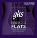 GHS Strings CM3050 4-snarige basprecisie-flats, roestvrij staal platgewonden, 96,5 cm wikkeling, aangepast medium (.045-.105)