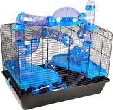 FLAMINGO Hamsterkooi Aldo - Blauw - 58 x 38 x 55 cm