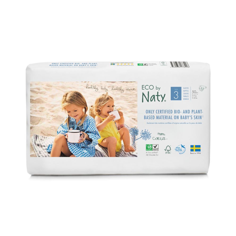 Naty Luiers Maat 3 Midi 4-9 kg 50 stuks