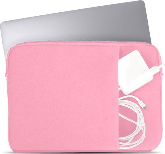 Coverzs Laptophoes 17 inch - Roze - Waterafstotend - Sleeve