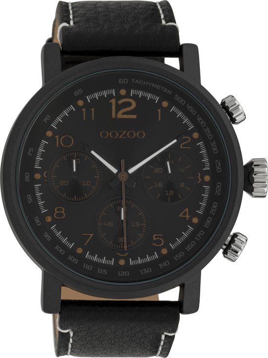 Oozoo Timepieces C10063 Zwart Horloge 48mm