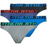 Athena My Petits Prix, 4 stuks, herenondergoed, zwart/grijs/blauw/marineblauw, XL