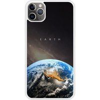 Earth Verstevigd hoesje met sublimatie bedrukking, compatibel met Apple iPhone 11